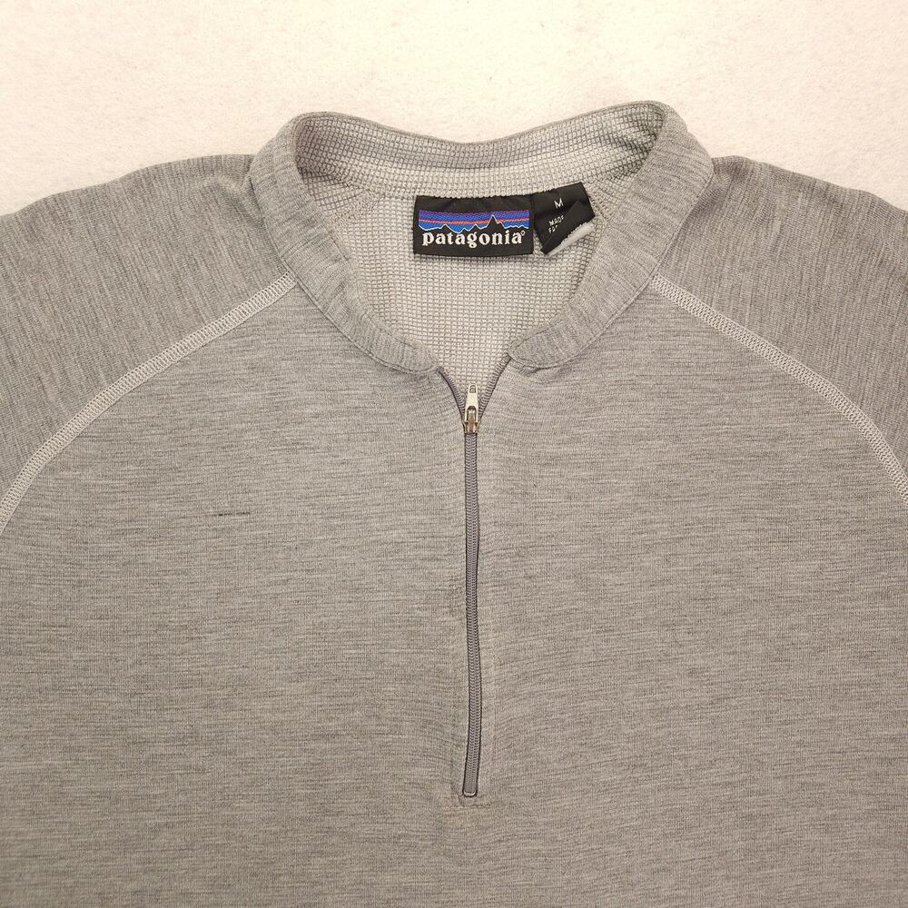 Patagonia Long Sleeve 1/4 Zip Outdoor Jacket Womens Size Medium M Gray